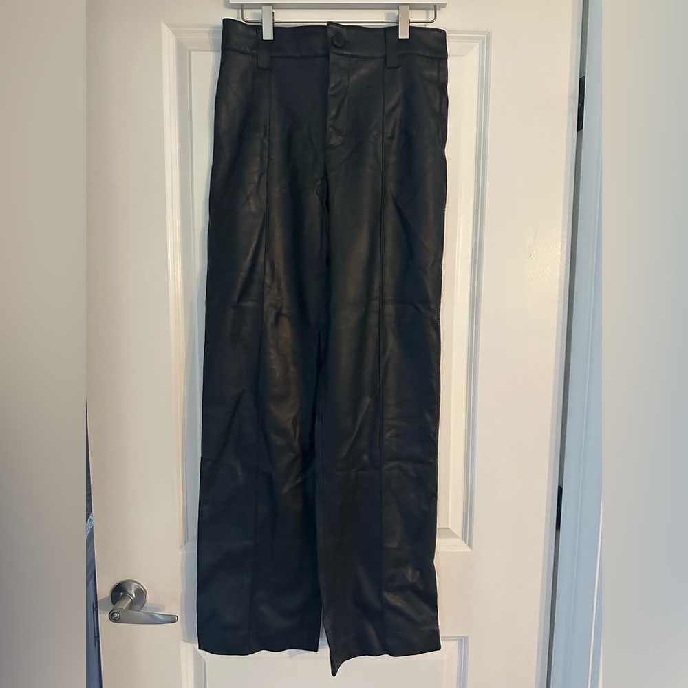 Zara Women’s Black Leather Pants